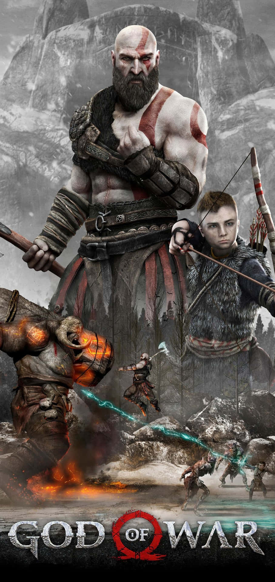907x1920 God Of War Ragnarok Wallpaper