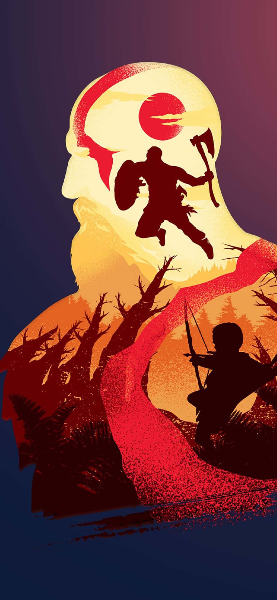 887x1920 God Of War Ragnarok Wallpaper