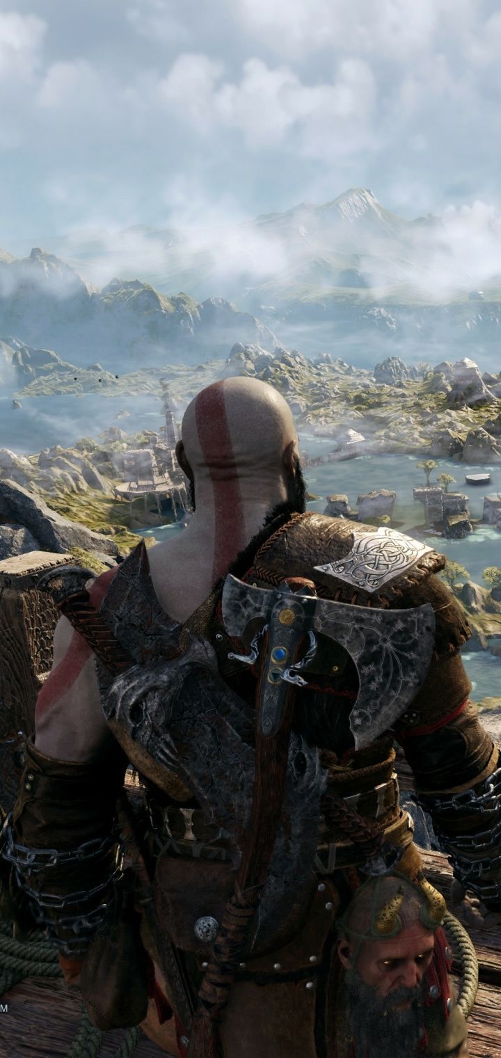 720x1520 Phone wallpaper: Kratos (God Of War), God Of War: Ragnarök, Video Game 1425088