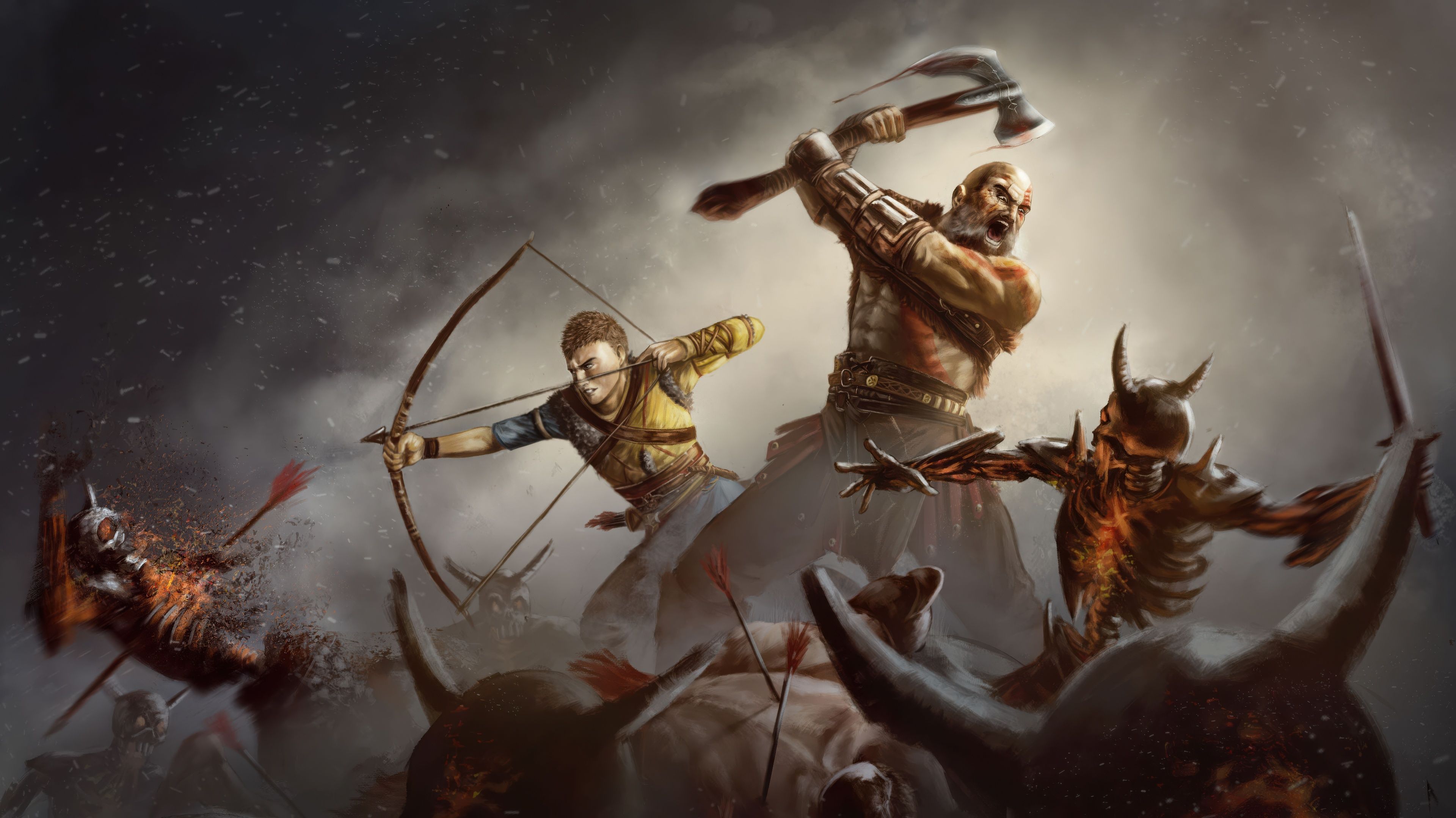 3840x2159 God Of War Ragnarok 4k Artwork Wallpaper, HD Games Wallpaper, 4k Wallpaper , Image, Background, Photos and Picture