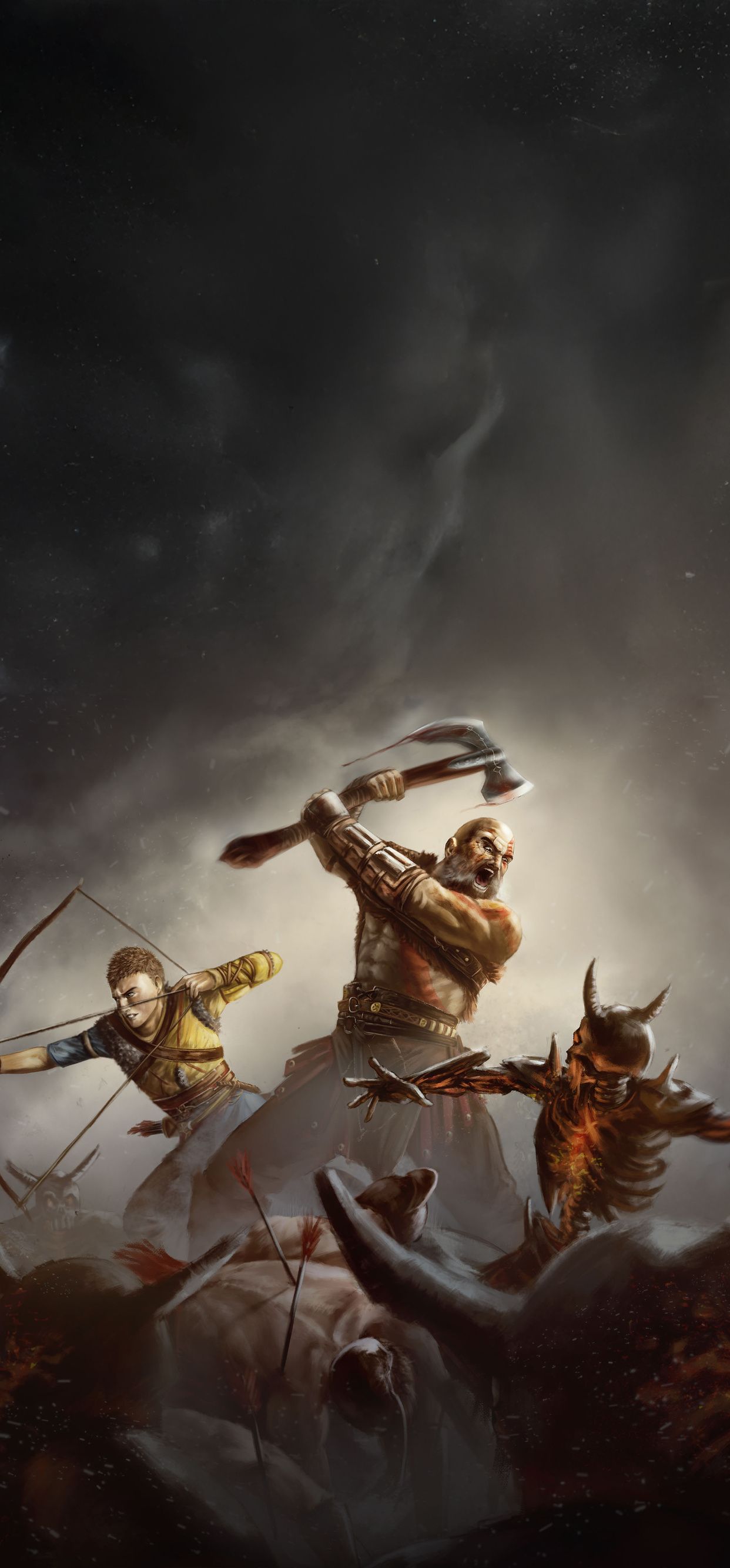 1242x2668 God Of War Ragnarok 4k Artwork iPhone XS MAX , HD 4k Wallpaper , Image, Background, Photos and Picture