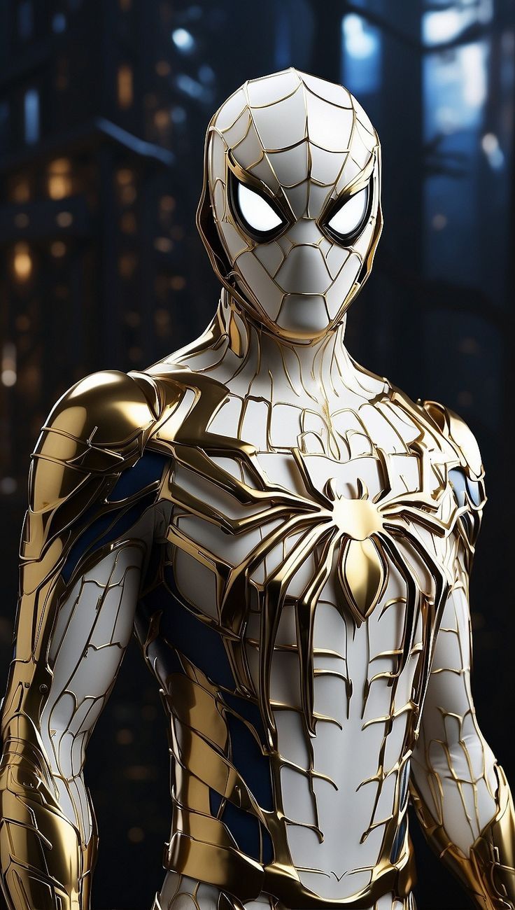 736x1300 White Spiderman