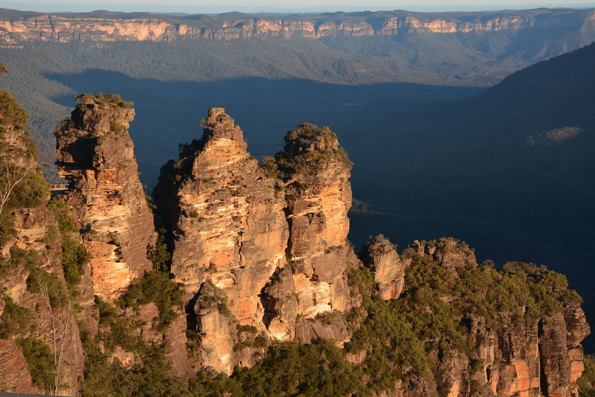 1920x1280 Phone wallpaper: Three Sisters, Earth, Australia, Blue Mountains, Cliff, Katoomba, Landscape, Nature, Three Sisters (Australia) 807159