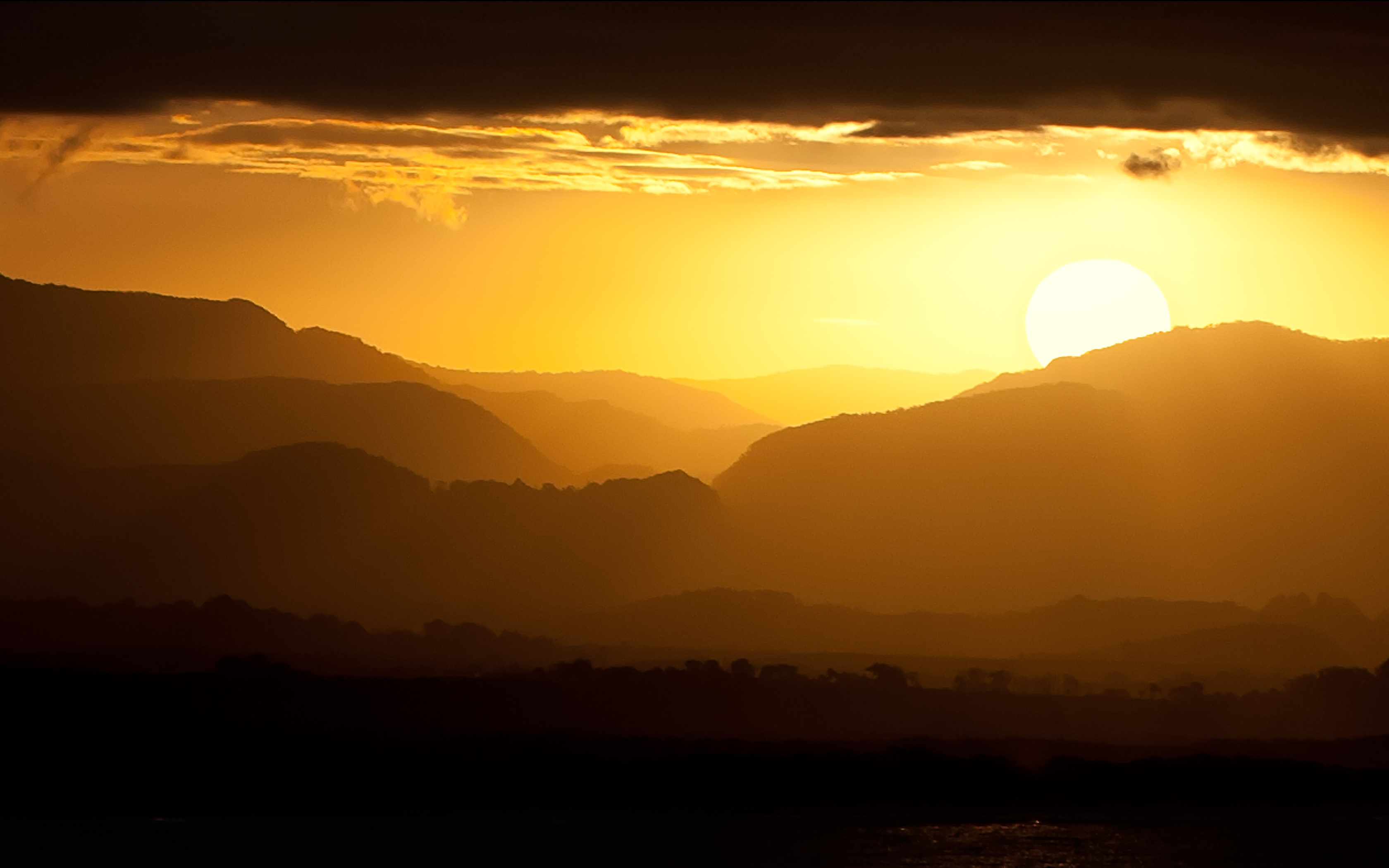 3360x2100 Wallpaper landscape, sunset, mountains, Australia, Byron Bay for mobile and desktop, section пейзажи, resolution 3360x2100