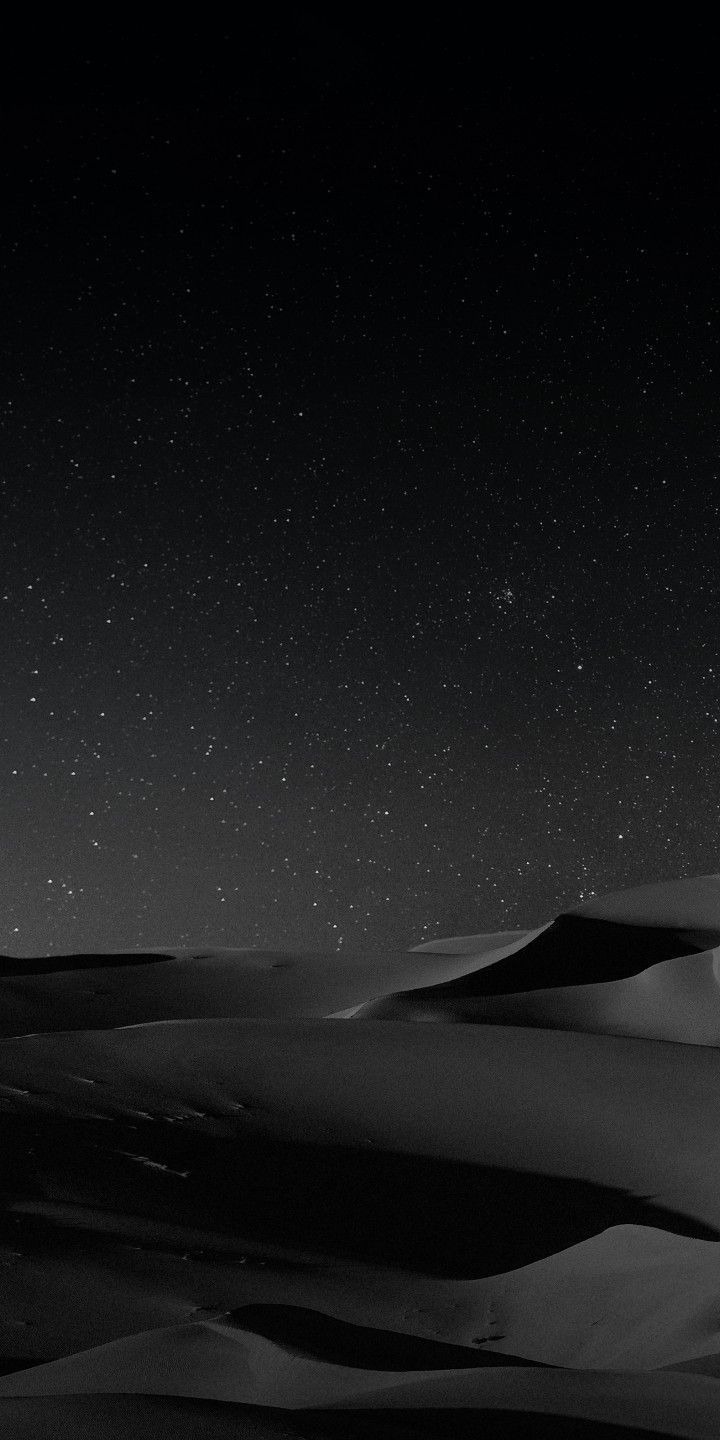 720x1440 Starry Night Sky Wallpaper. Black sands wallpaper, Black dune wallpaper, Dark wallpaper