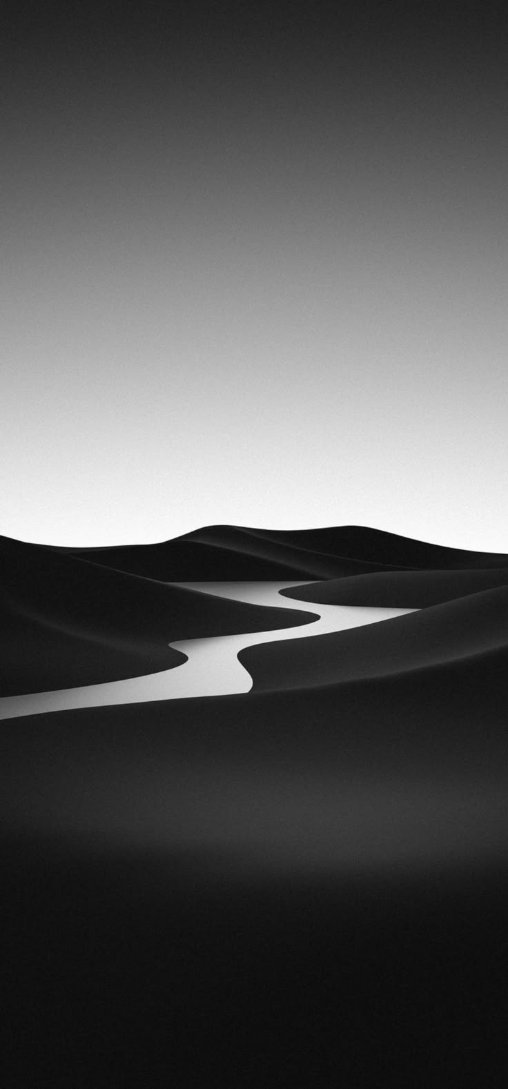 736x1578 Stunning Black and White Sand Dunes Wallpaper. Minimal neutral wallpaper, Minimalist monochrome wallpaper, Black landscape
