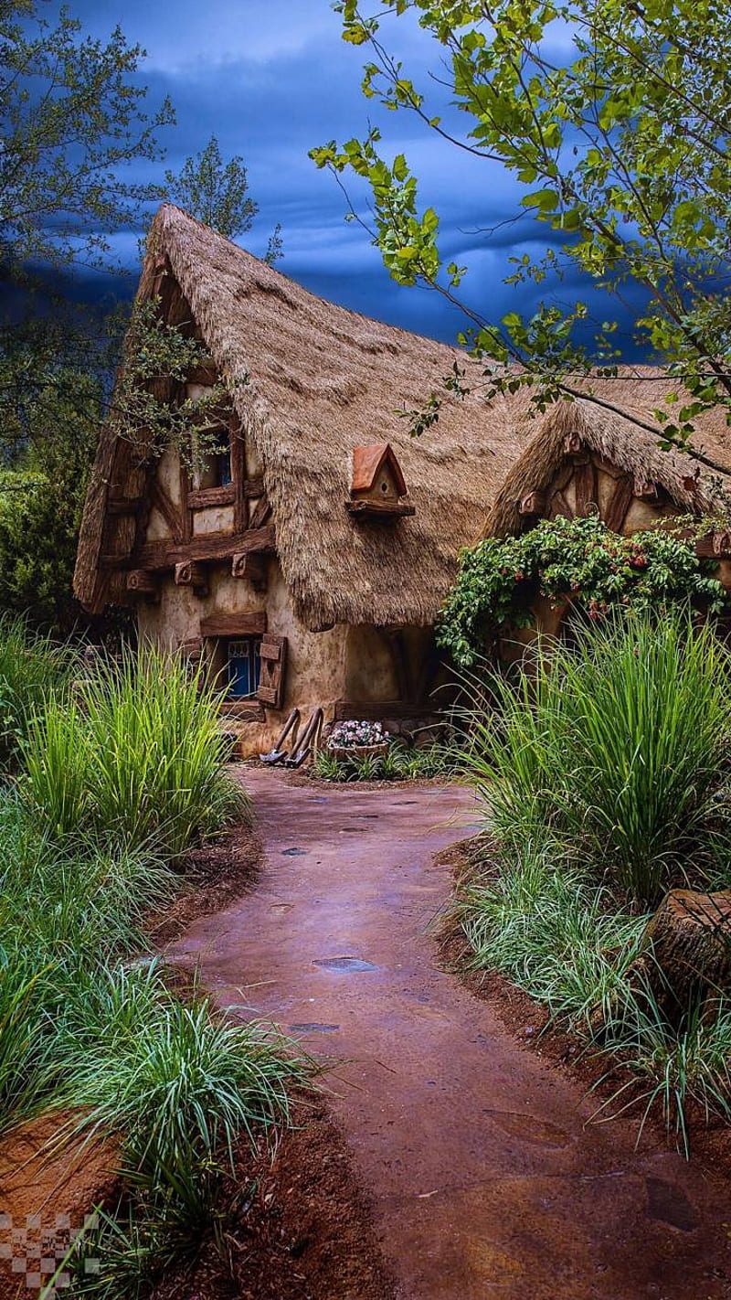 800x1422 Village, cottage, vintage home, HD phone wallpaper