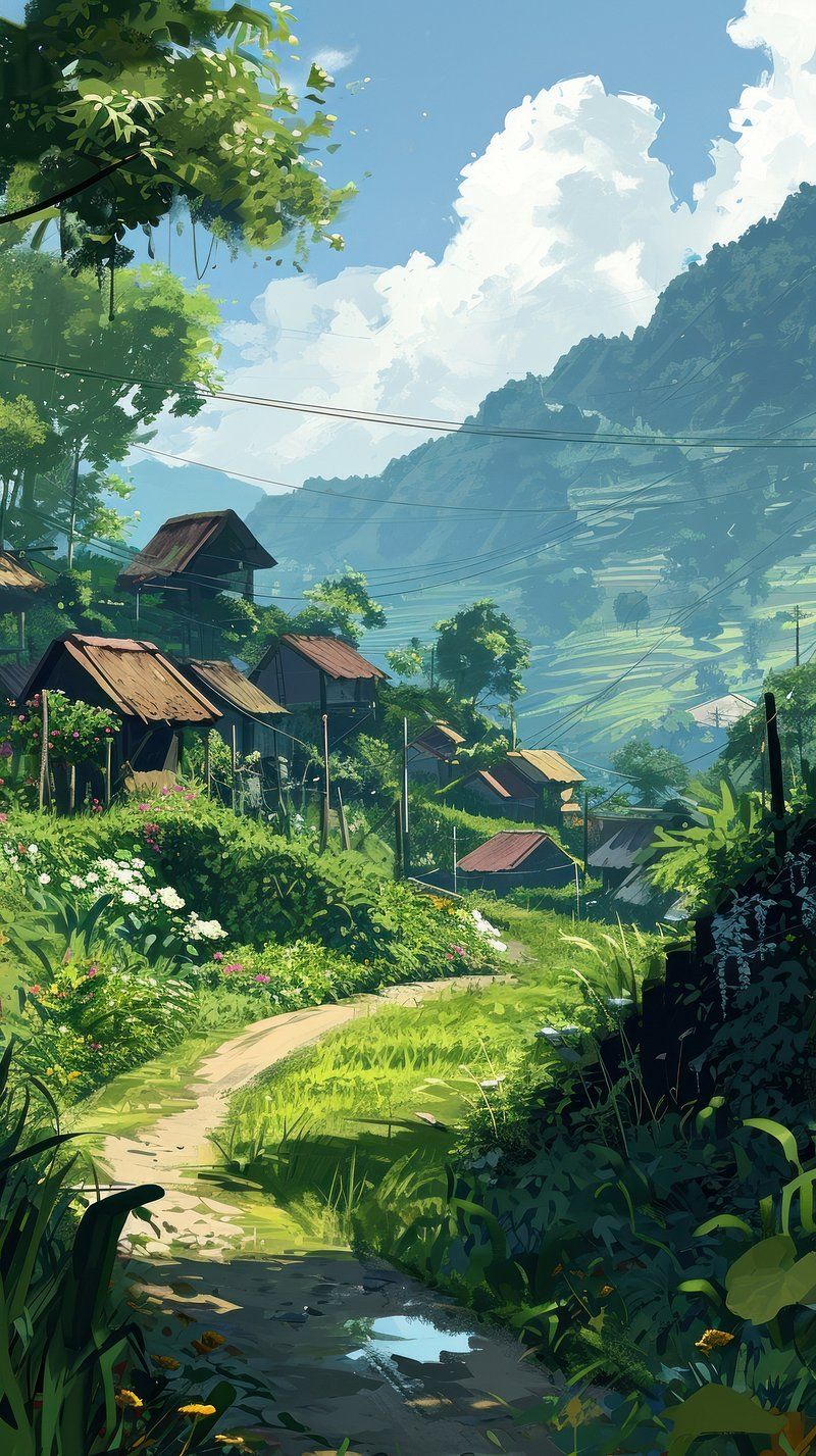 800x1427 Village Wallpaper Image Wallpaper