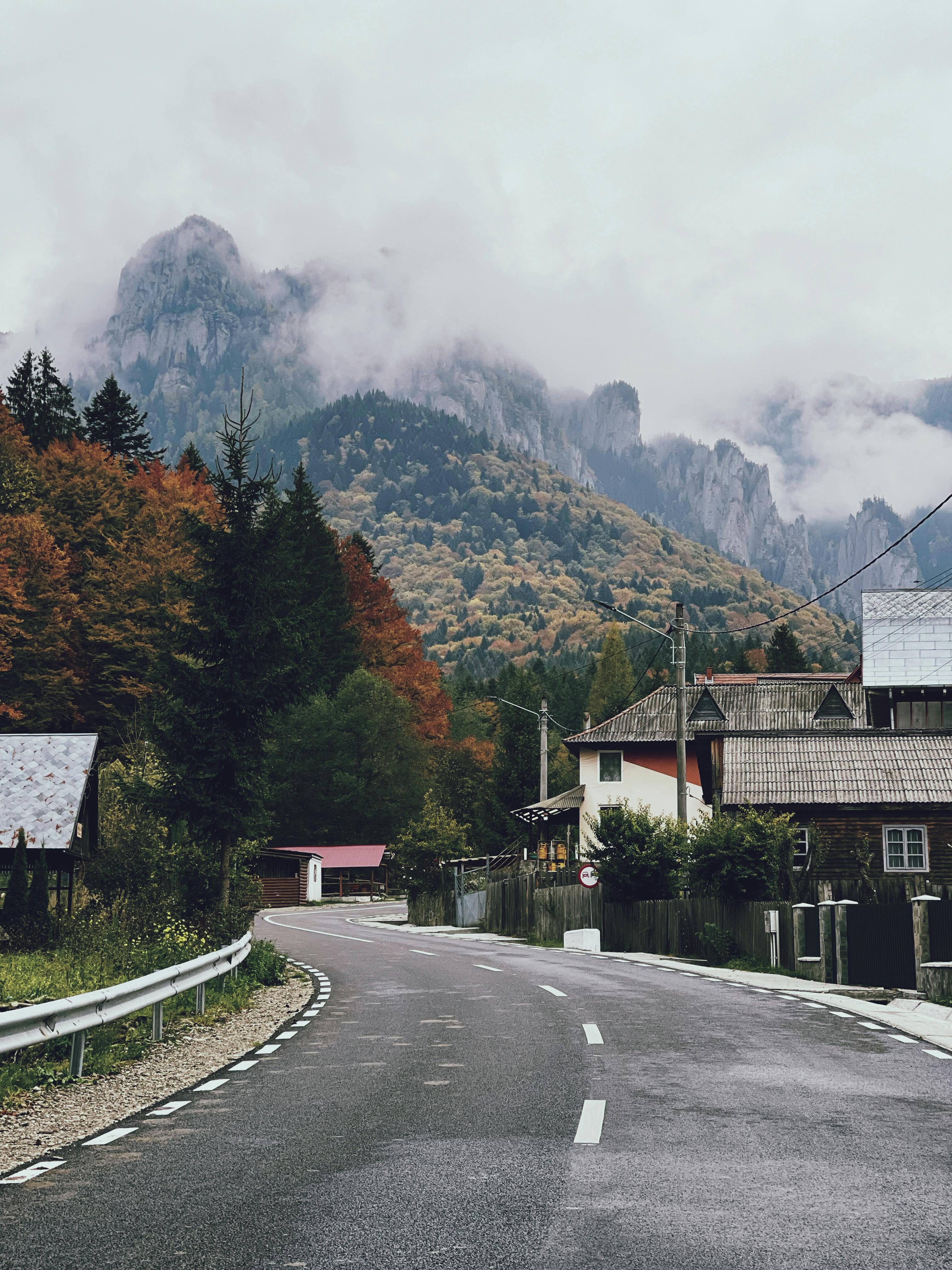 3024x4032 Road through Village in Mountains · Free