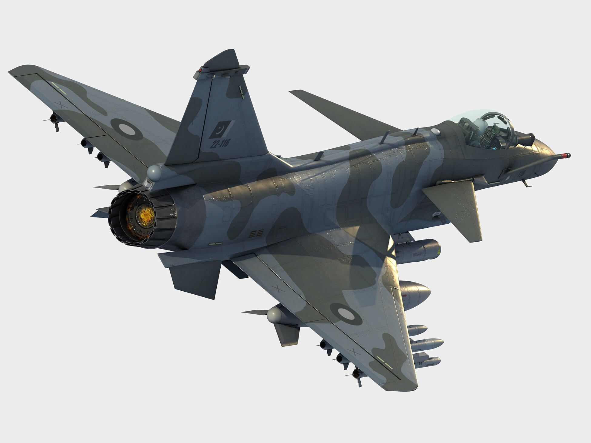 1950x1463 Chengdu J 10C Vigorous Dragon 3D Model