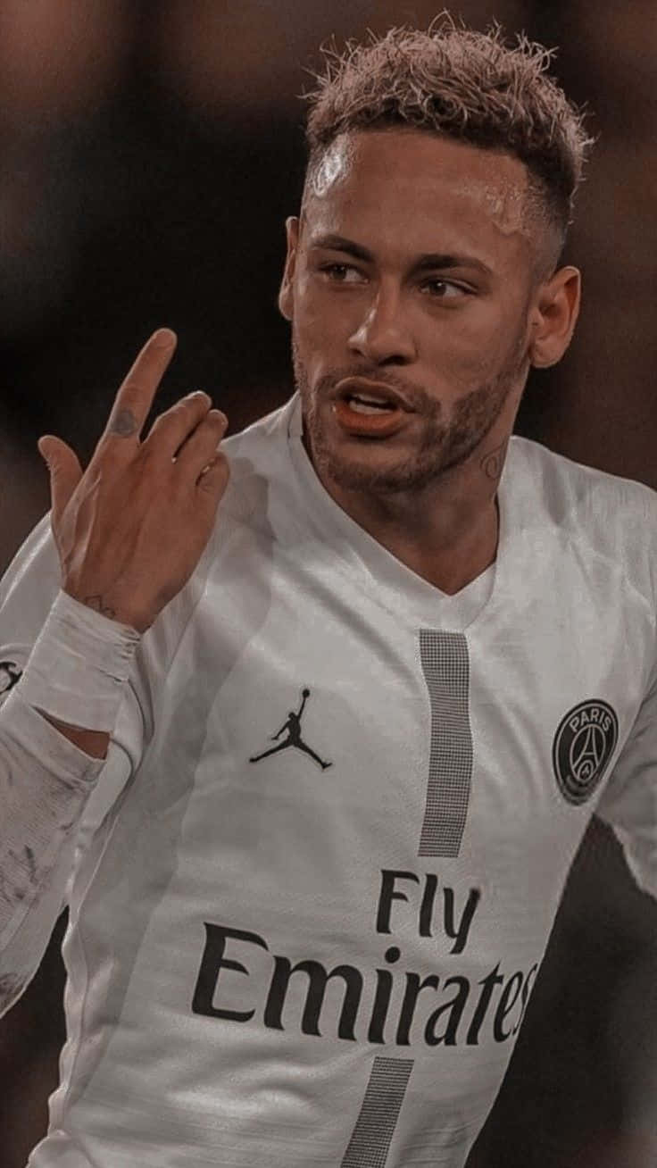736x1308 Download Neymar Jr. dribbling a soccer ball