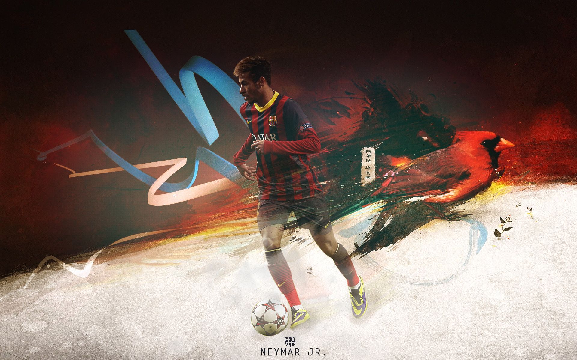 1920x1200 Neymar wallpaper. Barcelona and Brazil