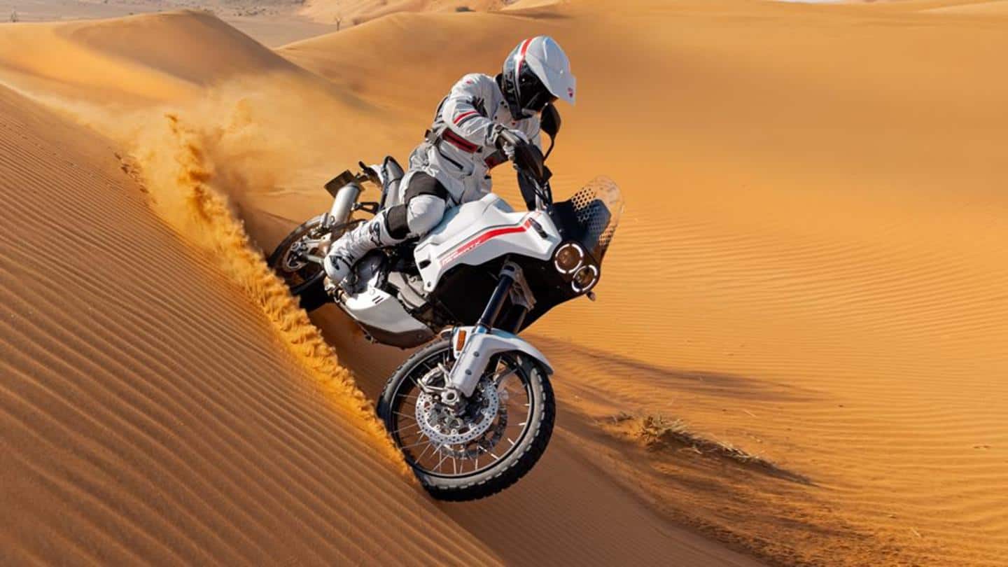 1440x810 Ducati DesertX, with twin fuel tanks, goes official