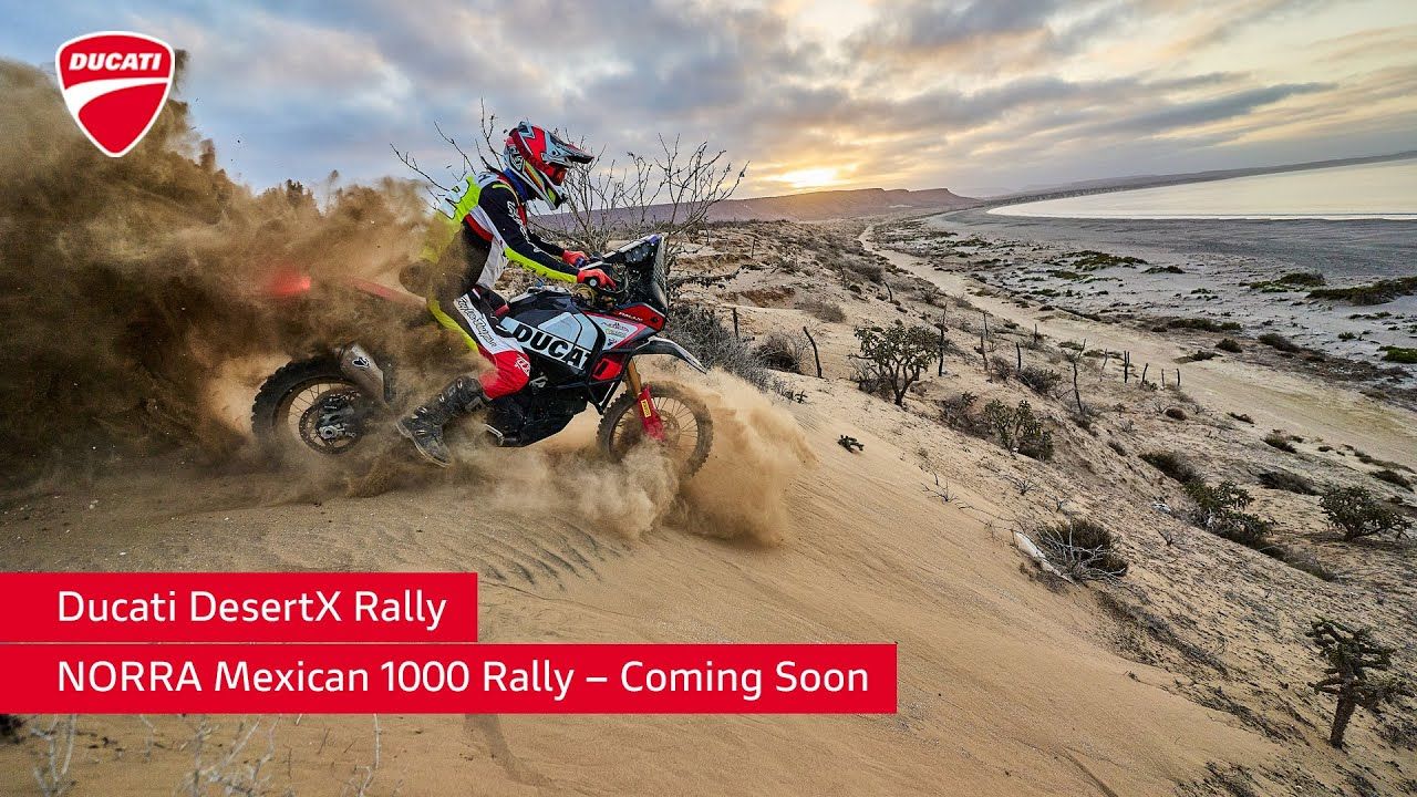 1280x720 Ducati DesertX Rally. NORRA Mexican 1000 Rally