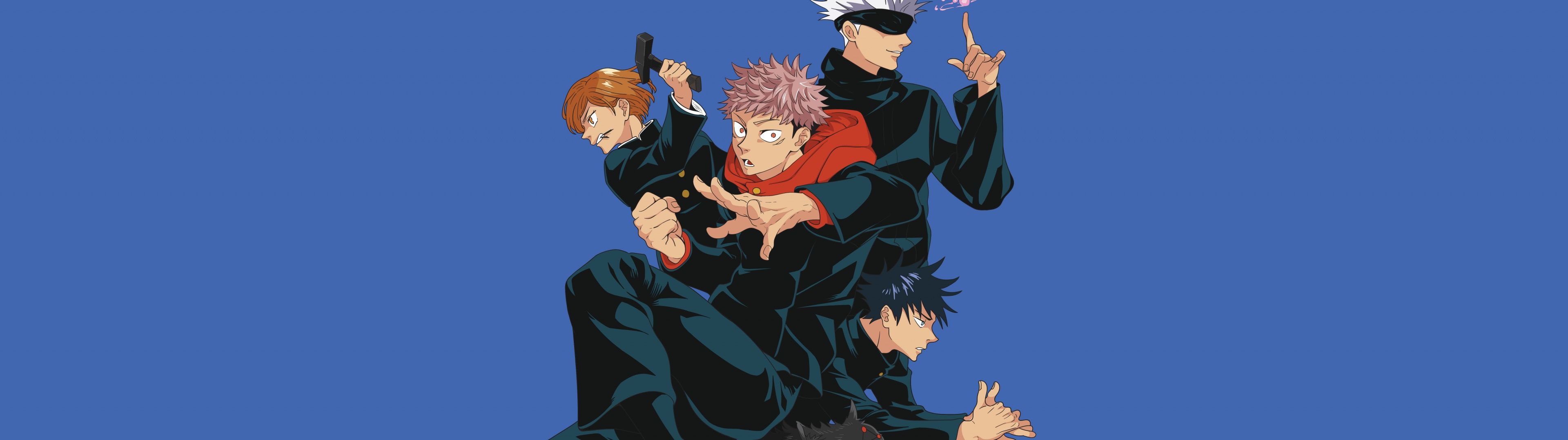 3840x1080 Jujutsu Kaisen (JJK) Characters 8K Wallpaper