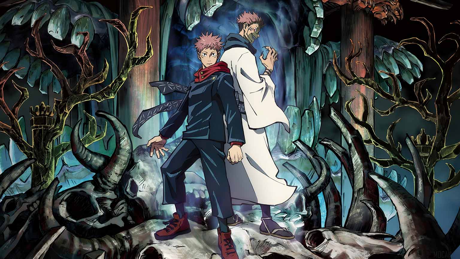 1536x864 Free Jujutsu Kaisen Yuji Sukuna Dual Presence Desktop Wallpaper