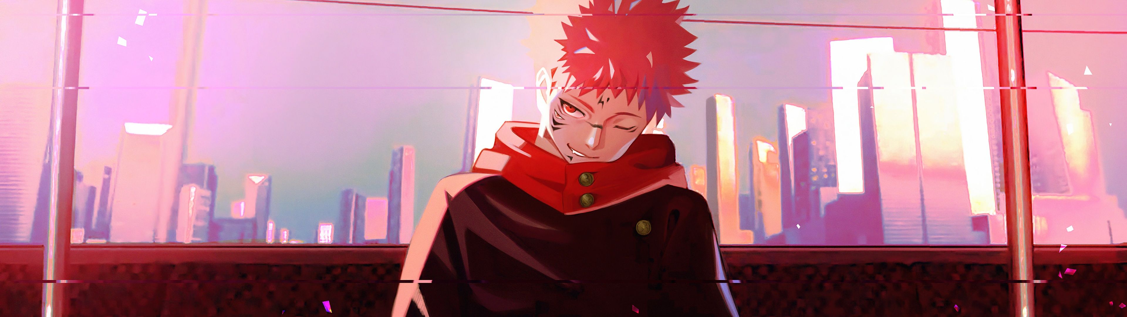3840x1080 Sukuna Wallpaper 4K, Jujutsu Kaisen, Yuji Itadori