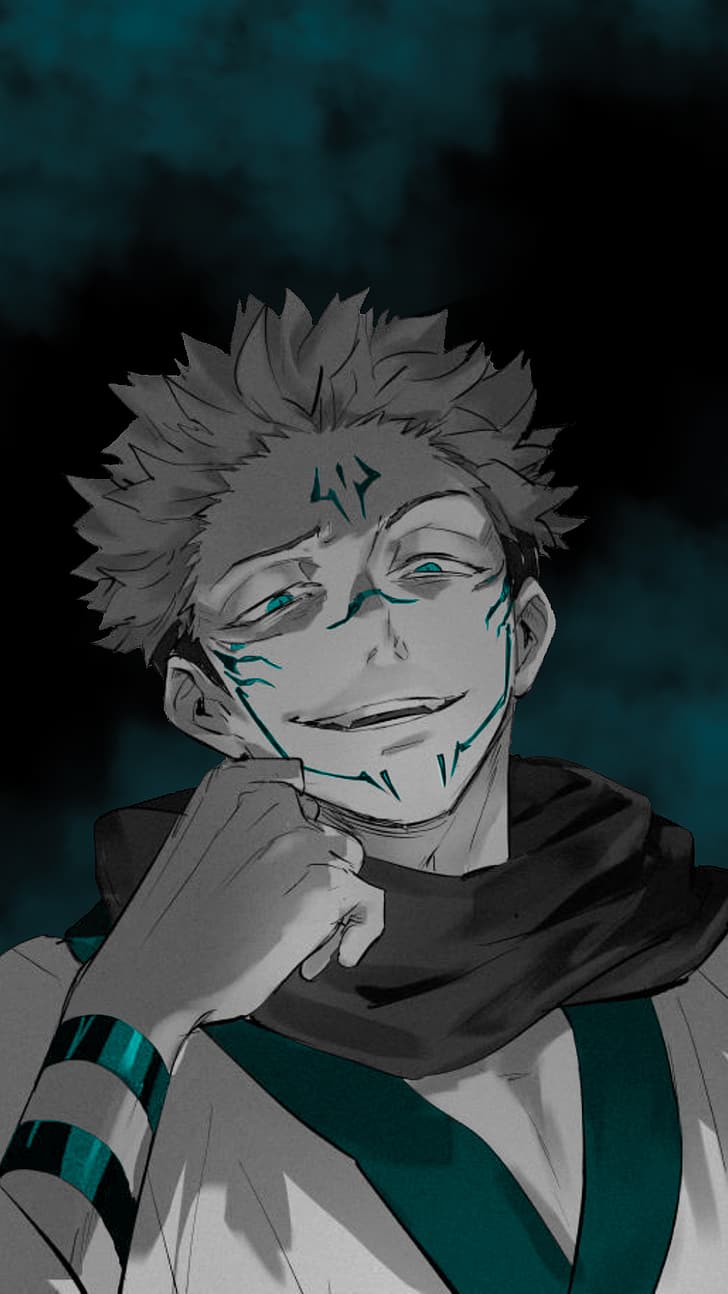 728x1294 HD wallpaper: Ryomen Sukuna, Yuji Itadori, Jujutsukaisen