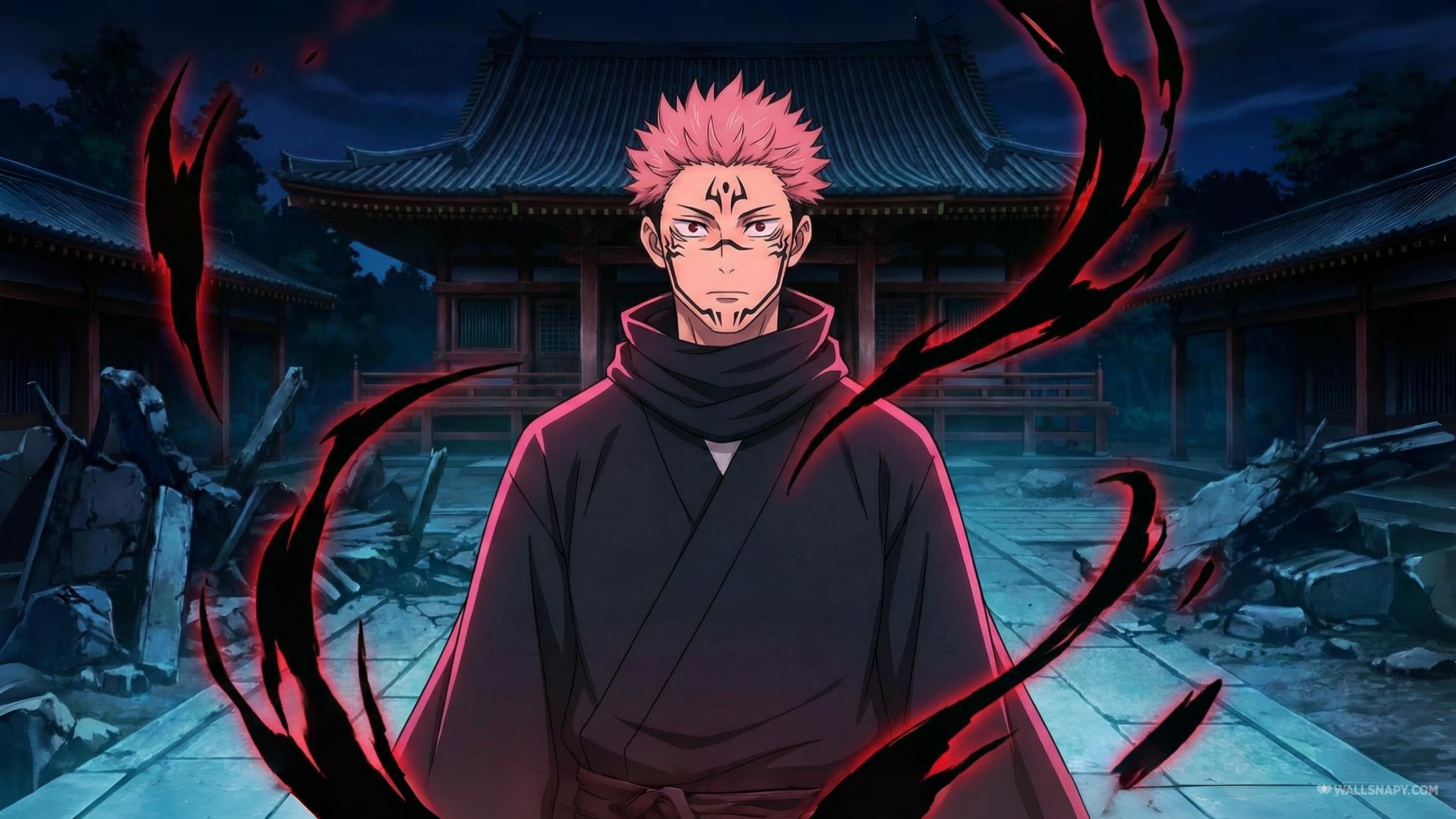 2752x1548 Jujutsu kaisen sukuna cursed energy 4k anime wallpaper