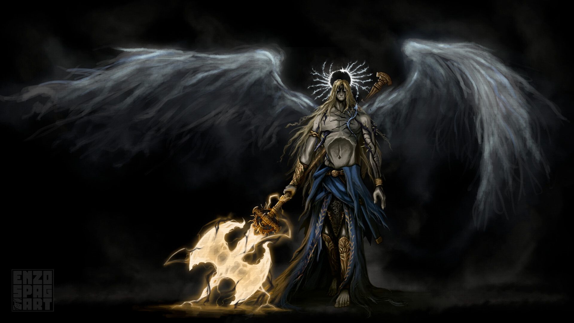 1920x1080 Enzo Spagnuolo (enzospagart), Prince of Death (Elden Ring fan design)