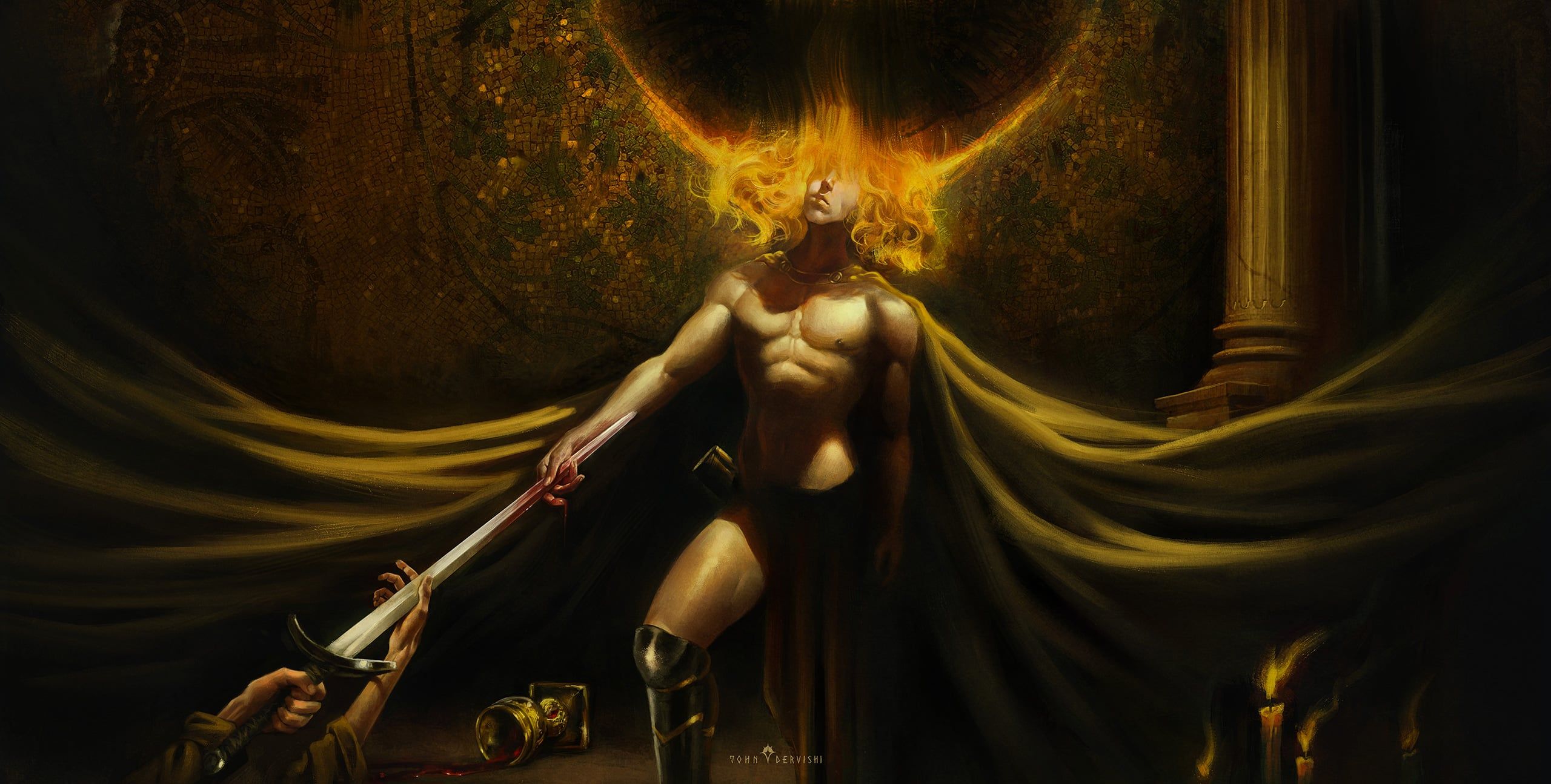 2560x1295 Godwyn the Golden, painting