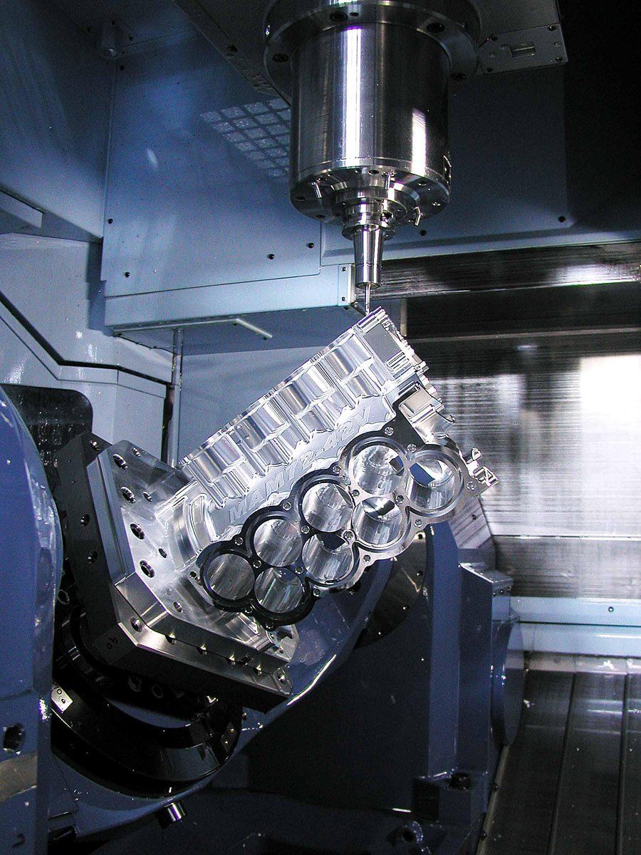 900x1200 W16 Engine Block From Solid 24V. #CNC #matsuura Axis #unmanned #automation #automotive #F1 #Motorsports
