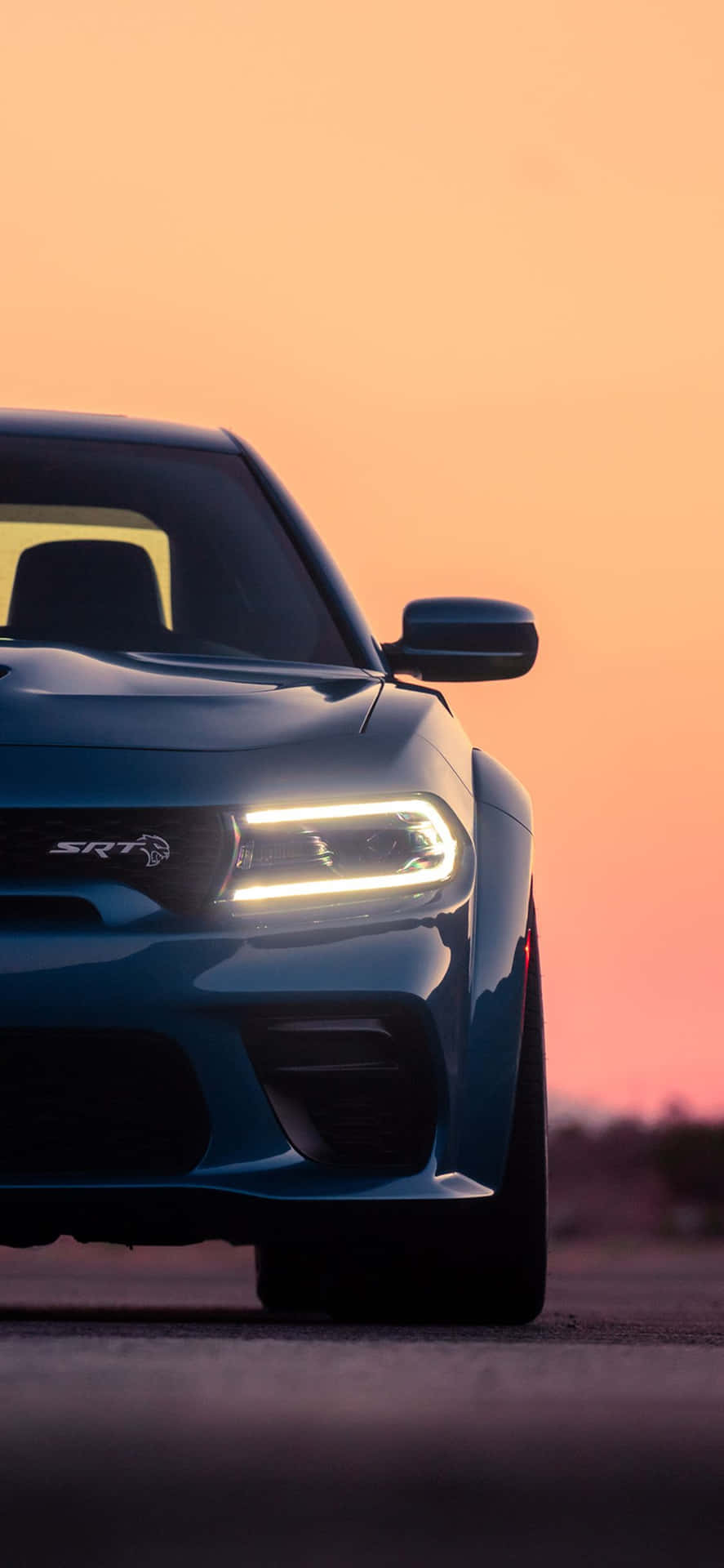 887x1920 Download Experience the raw power of Dodge's Scat Pack Wallpaper