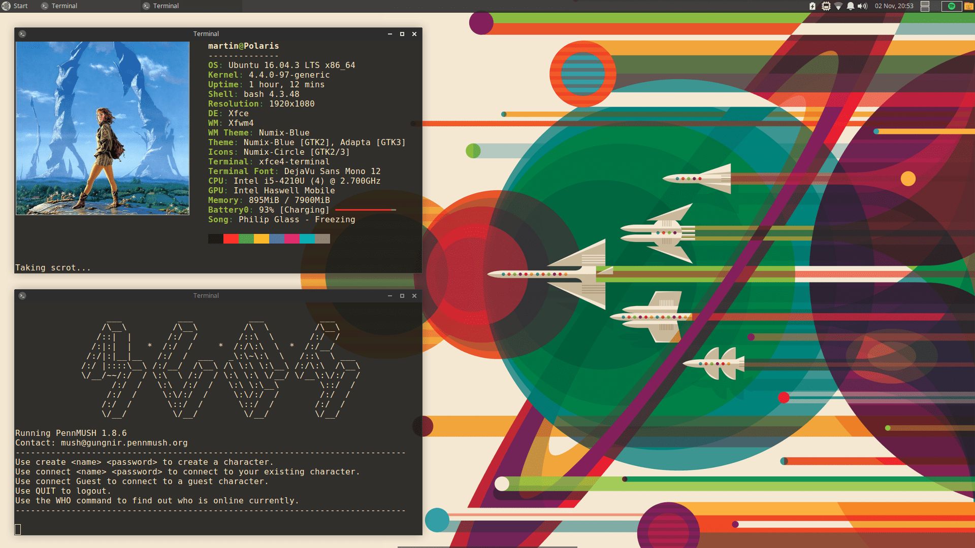 1920x1080 XFCE Retrofuturism