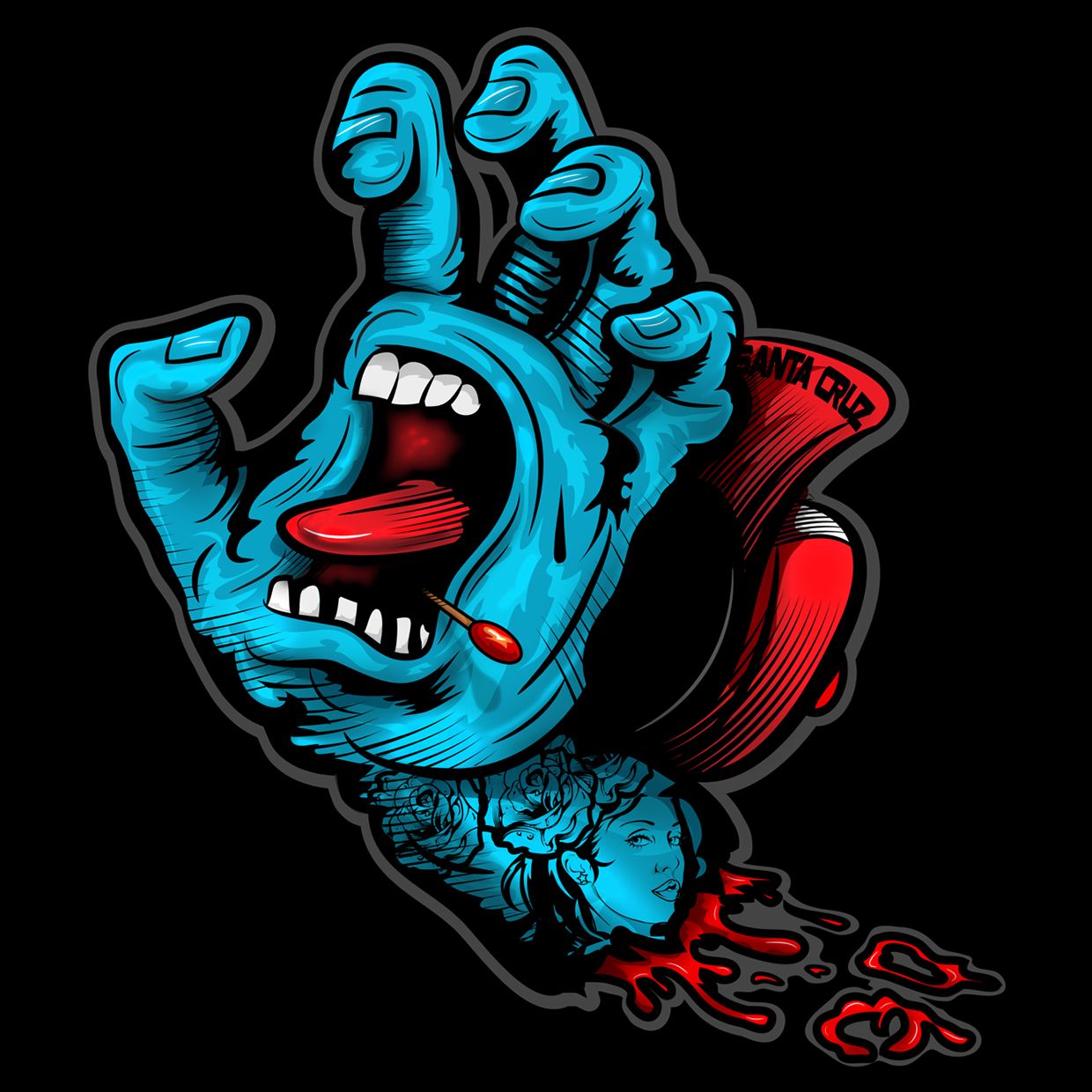1240x1240 Screaming hand (3). Image - Behance