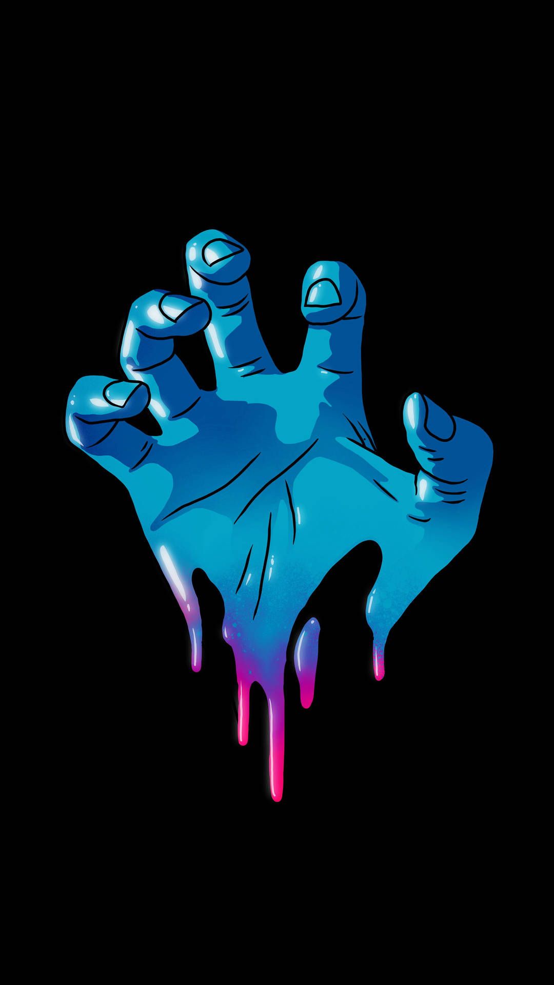 1080x1920 Download Hand Artwork Best Oled Wallpaper