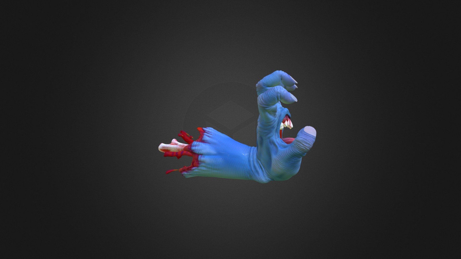 1920x1080 Screaming hand Free 3D model by inocx [d685a73]
