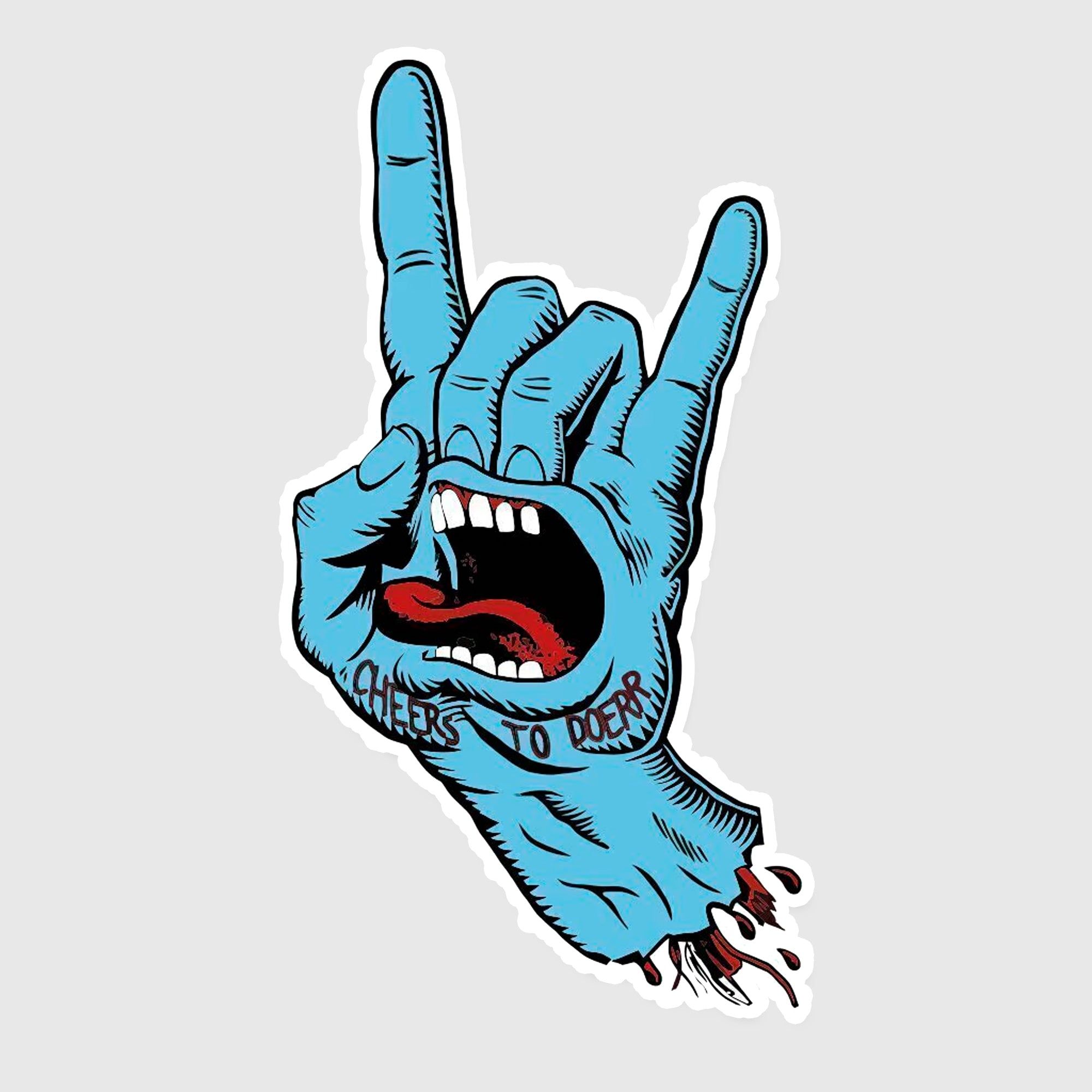 2000x2000 CALCO SANTA CRUZ SCREAMING HAND XXL VINILO PREMIUM MATE