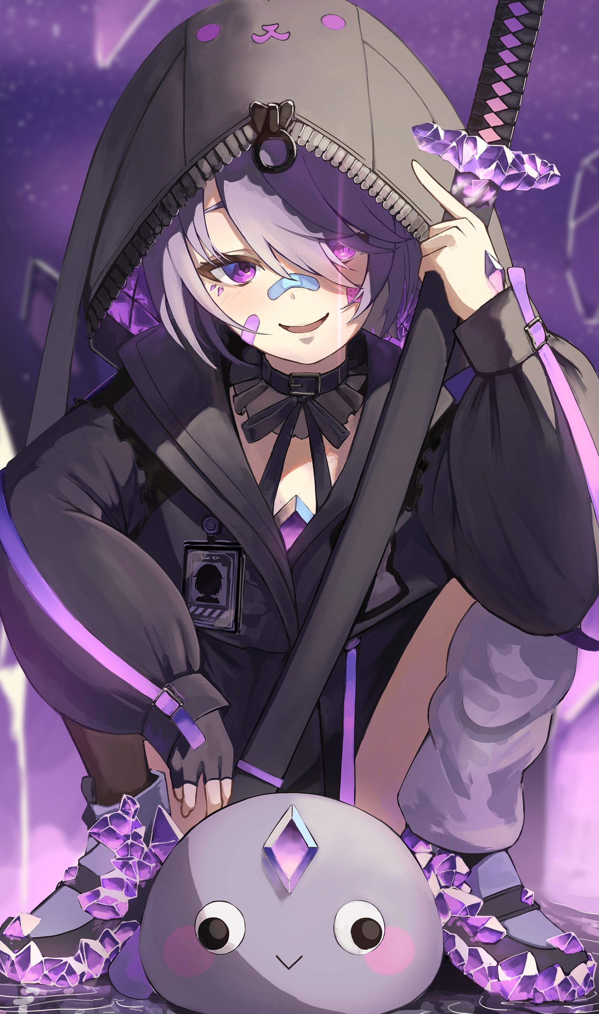 2418x4093 Koseki Bijou Hololive Wallpaper Fanart