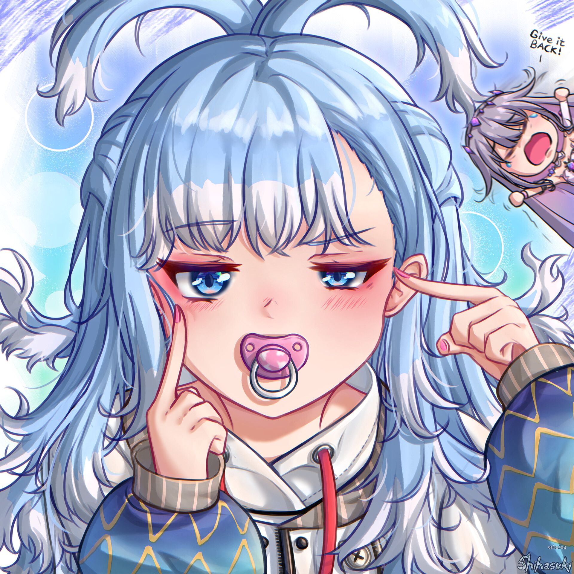 1920x1920 Kobo Kanaeru X Koseki Bijou. FA Illust