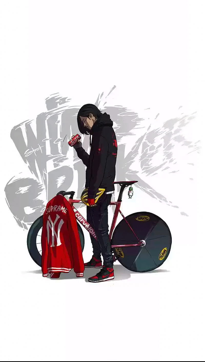 800x1413 Nun, wind breaker, bicicletas, anime, HD phone wallpaper
