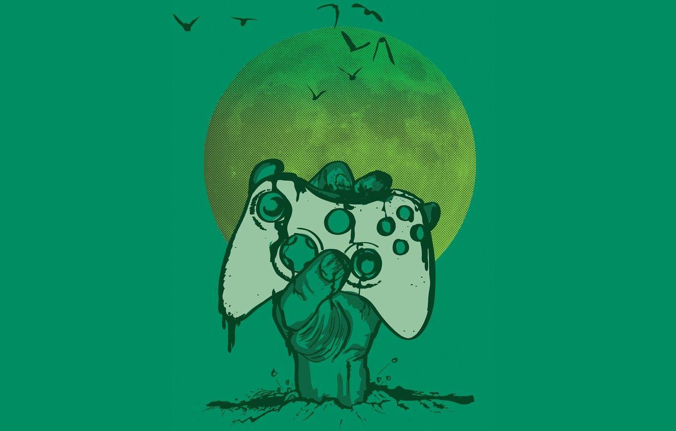 1332x850 Wallpaper the moon, game, the game, moon, zombie, gamer image