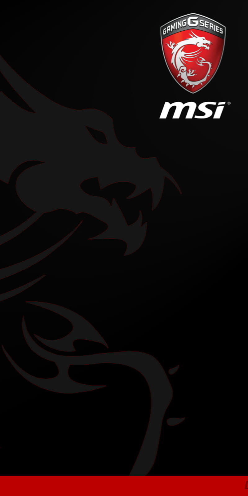800x1600 MSI Dragon Red Line, dragon, g series, gaming, msi, HD phone wallpaper