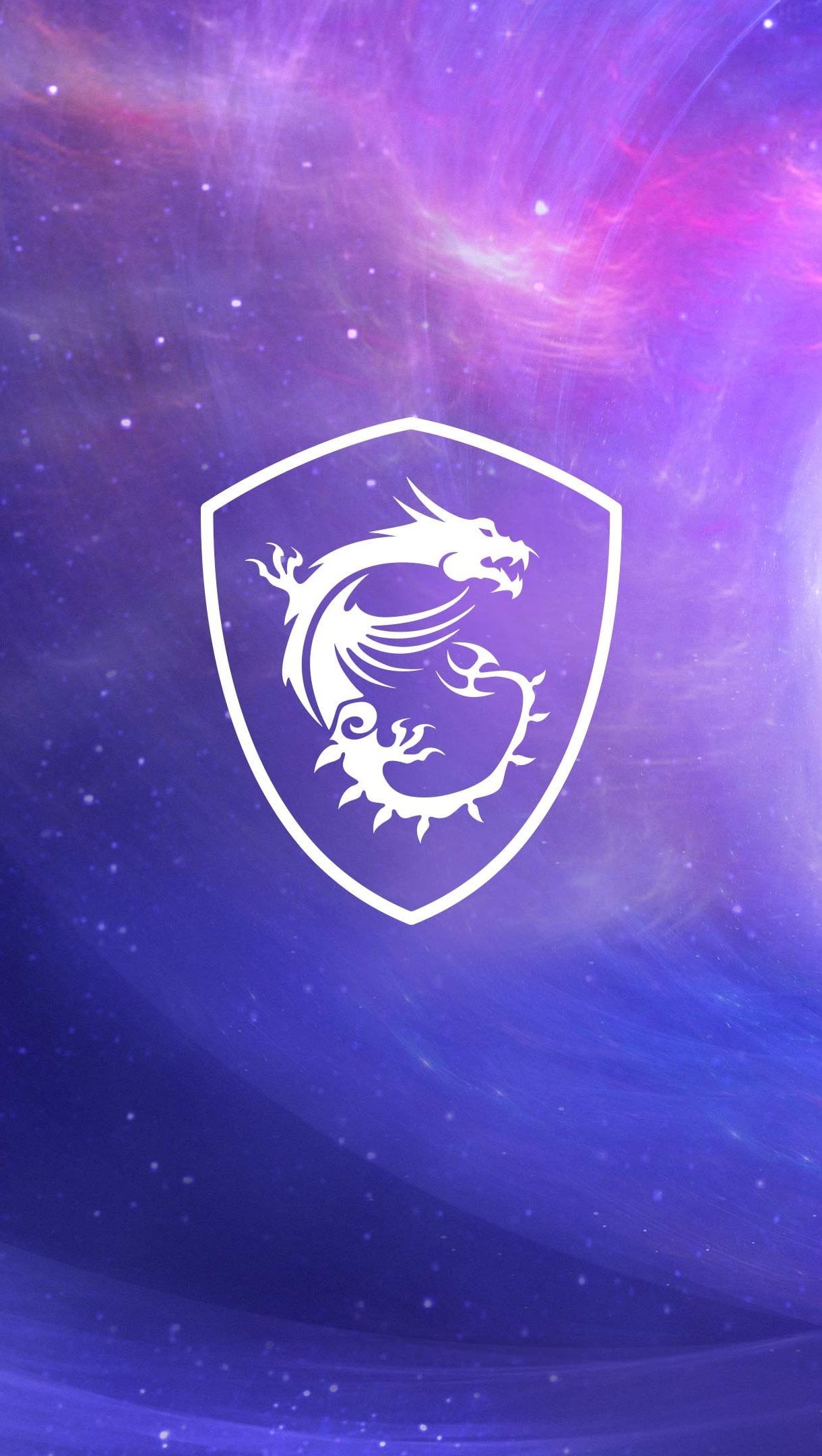 1220x2160 MSI Logo with swirl Wallpaper 4K for iPhone and Mobile Phone