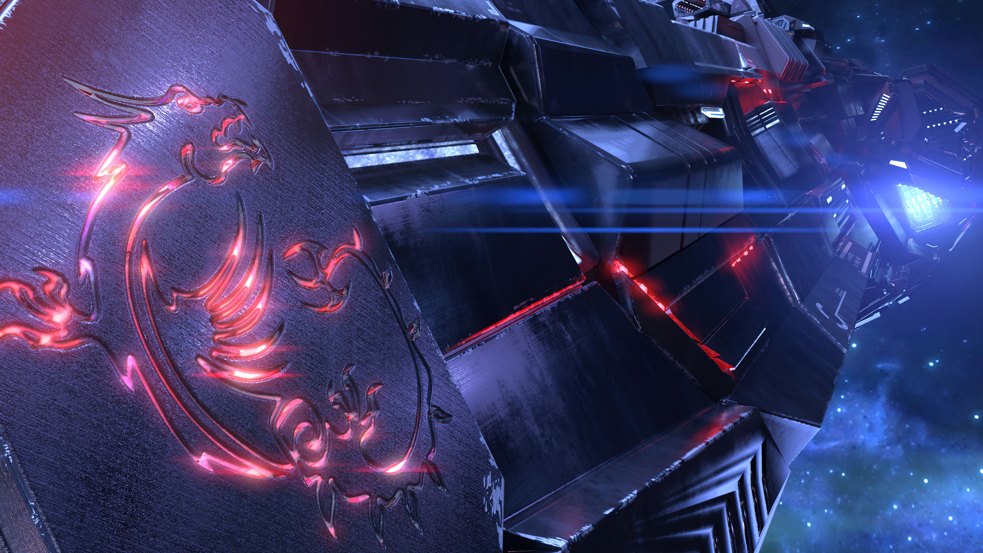 3840x2160 MSi Logo Wallpaper 4K HD PC i