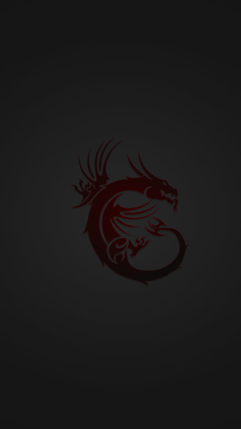 800x1422 MSI Dragon, red, art, msi after burner, background, shiny effect, gray and red, HD phone wallpaper