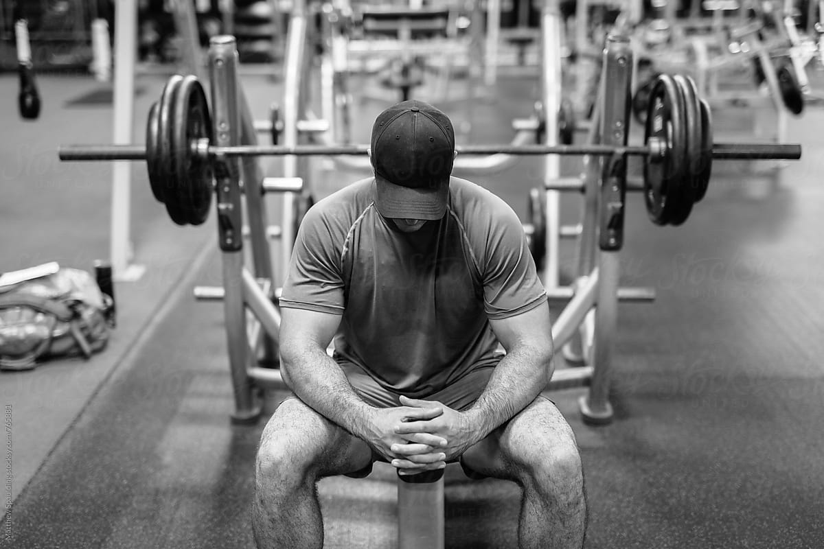 1200x800 Man Preparing To Bench Press Weights At Gym