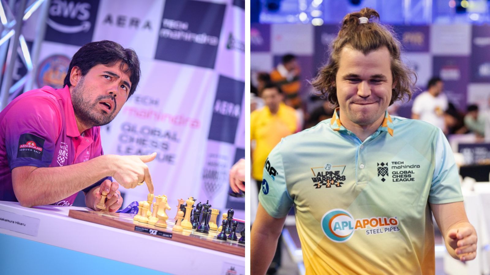 1600x900 Magnus Carlsen and Hikaru Nakamura play out terse draw in Global Chess League. Chess News Indian Express