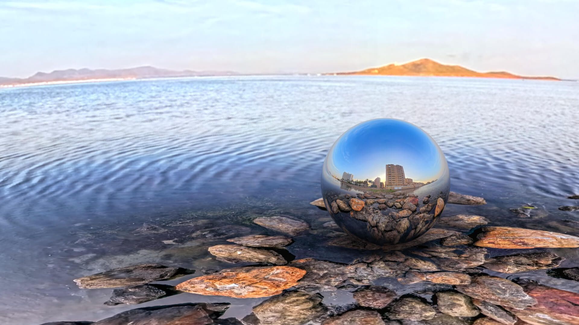 1920x1080 Sunrise Rocky Shoreline Hdri