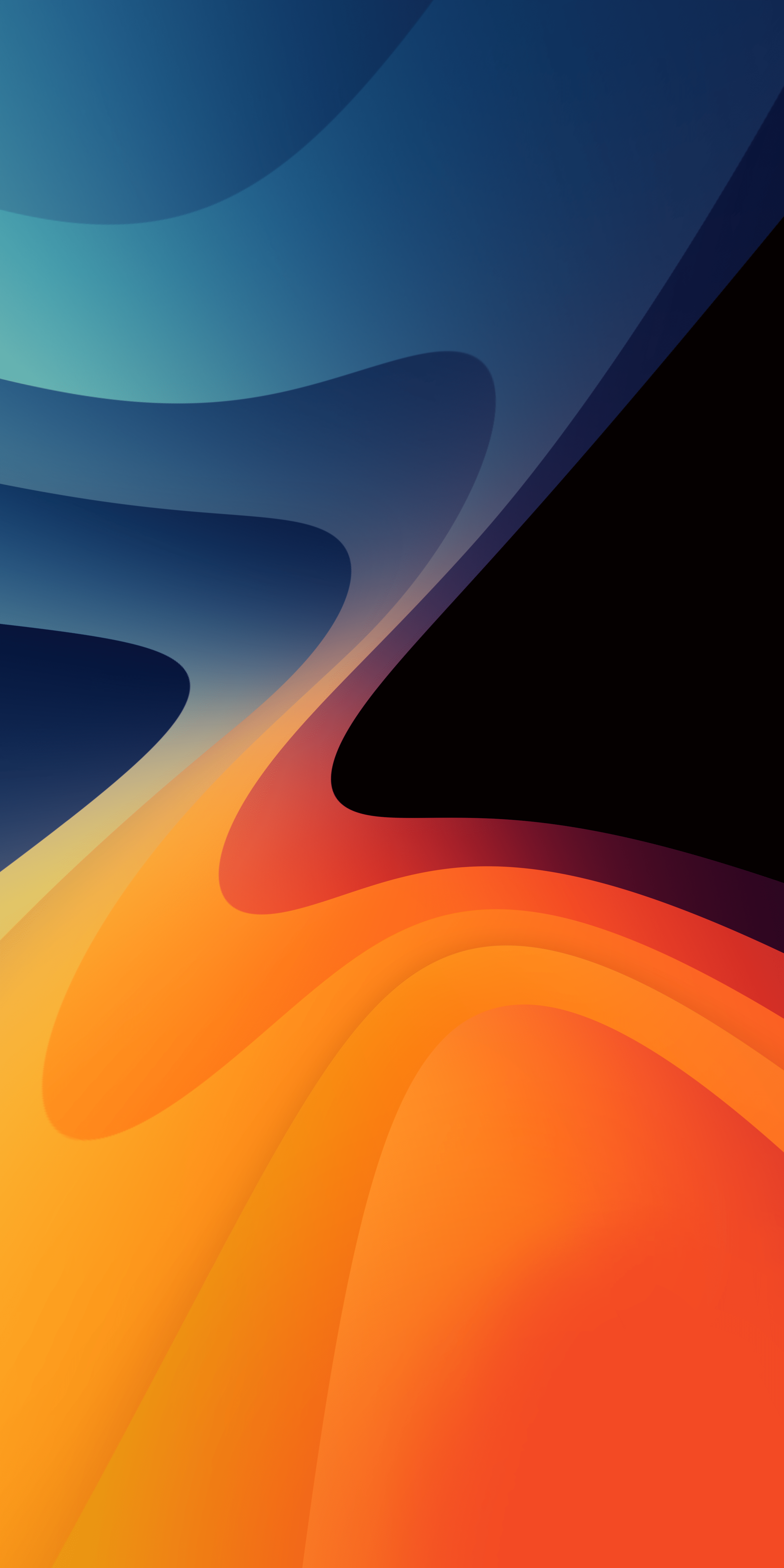2750x5500 Wallpaper Orange, Geometry, Azure, Slope, Art, Background Free Image