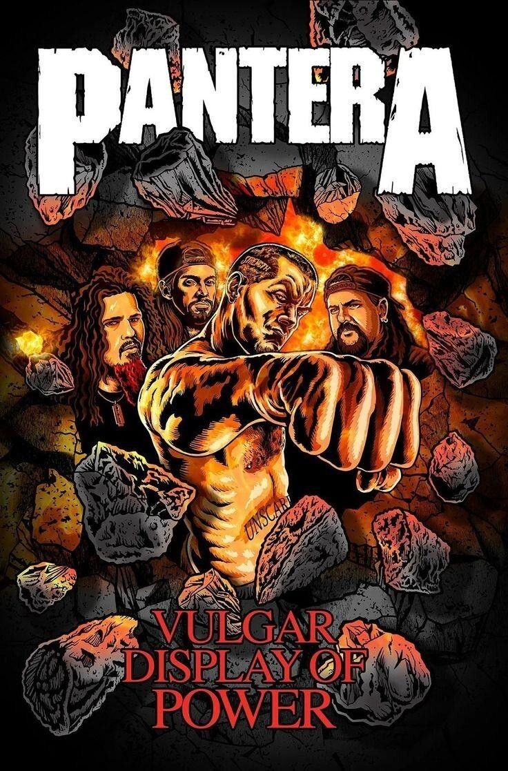 736x1117 PANTERA Poster Promo album Vulgar Display of Power Size 11x17inches