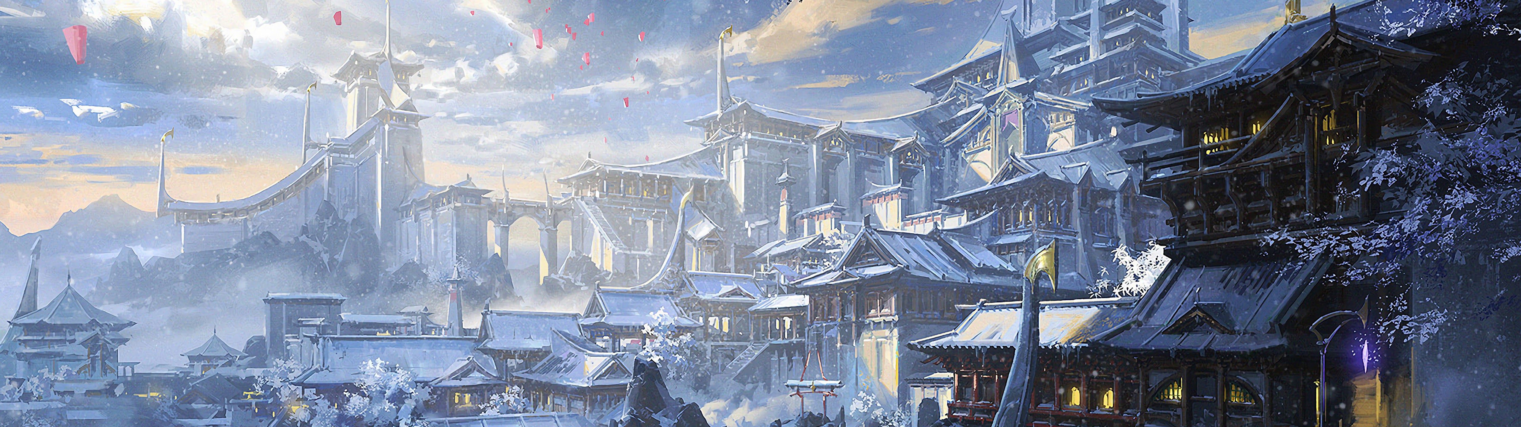 5120x1440 Japan Wallpaper