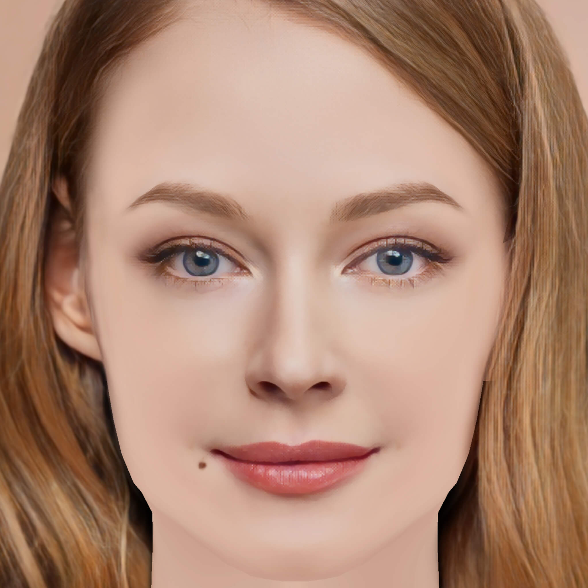 2048x2048 Svetlana Khodchenkova Head Hair Poly Head for Gam 3D Model
