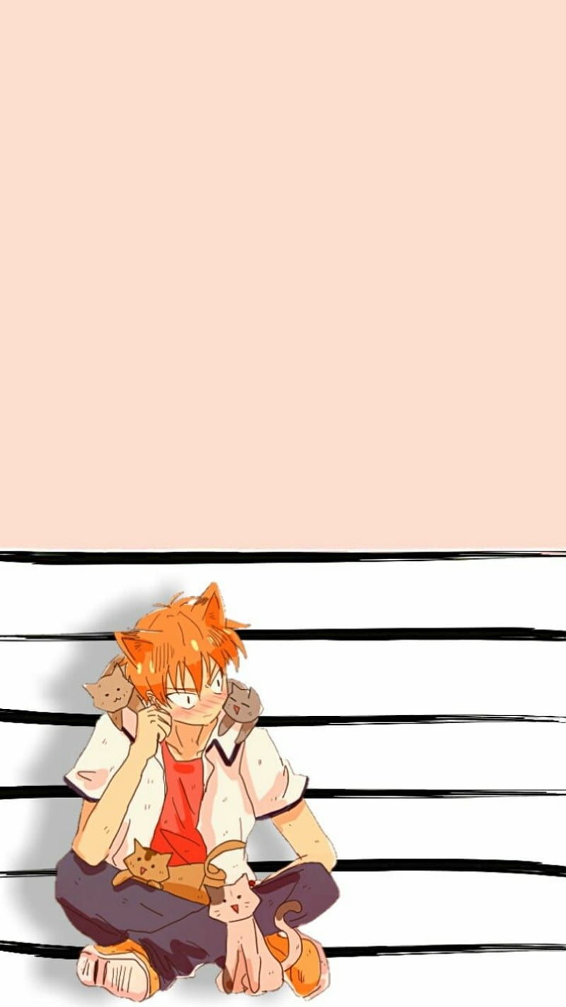 800x1422 Kyon Kyon, anime, cats, fruits basket, kyo, HD phone wallpaper