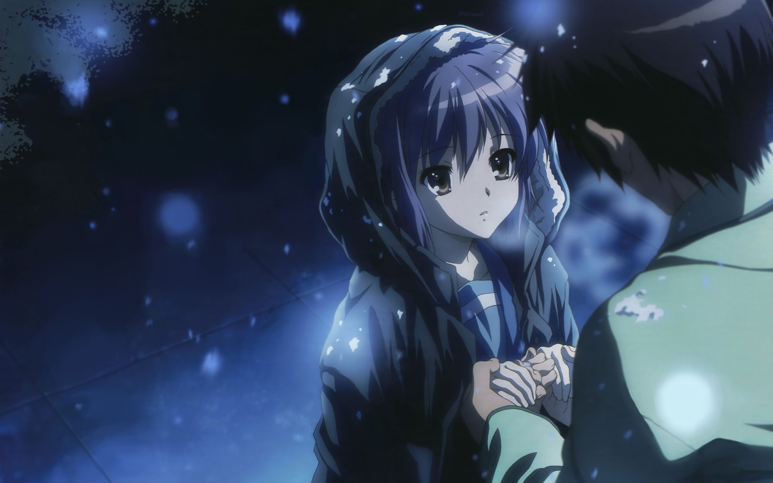 2560x1600 HD Glow: Kyon & Yuki Moments from The Melancholy of Haruhi Suzumiyax1600