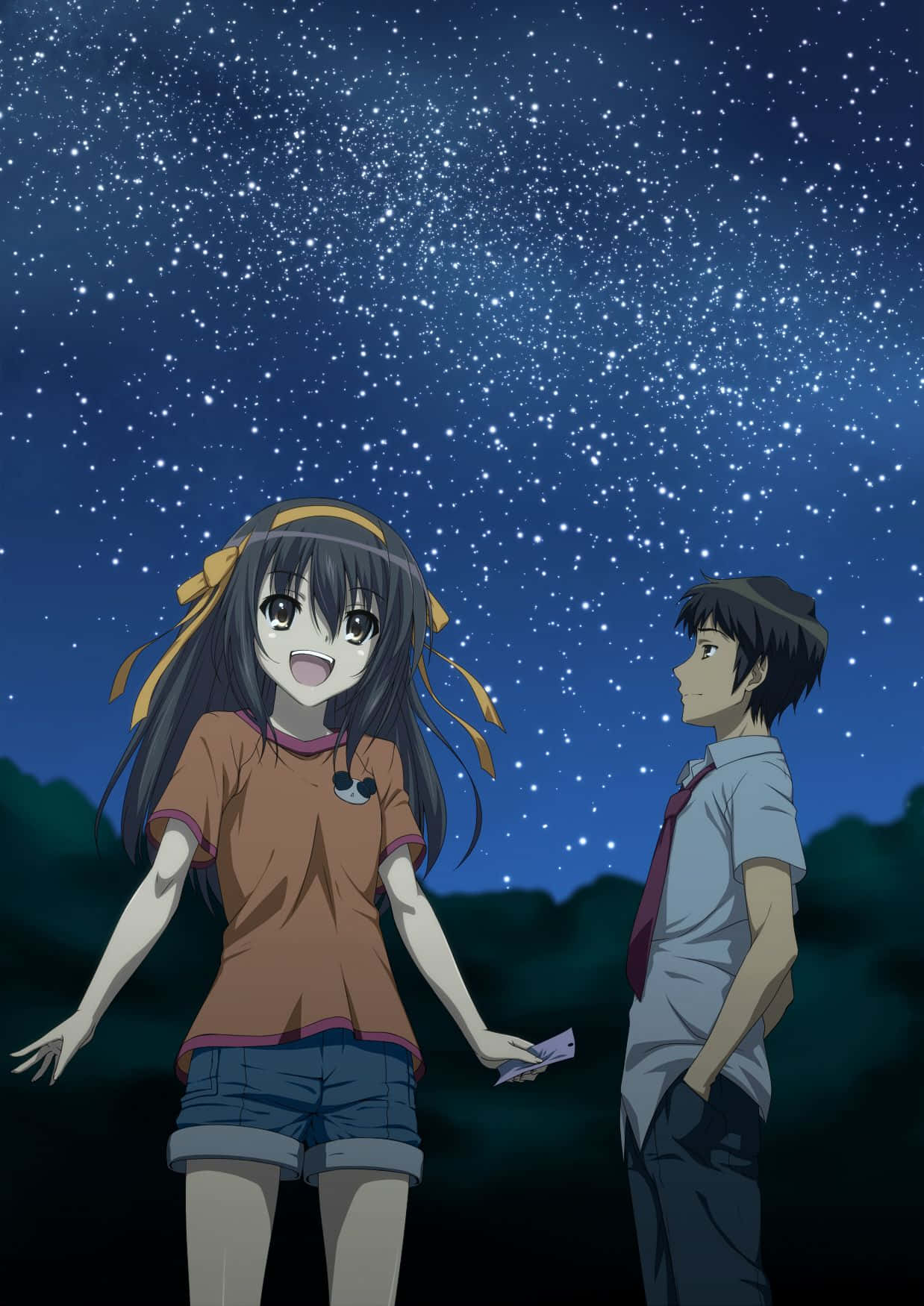 1238x1750 Download Caption: Kyon in Thoughtful Moments Wallpaper